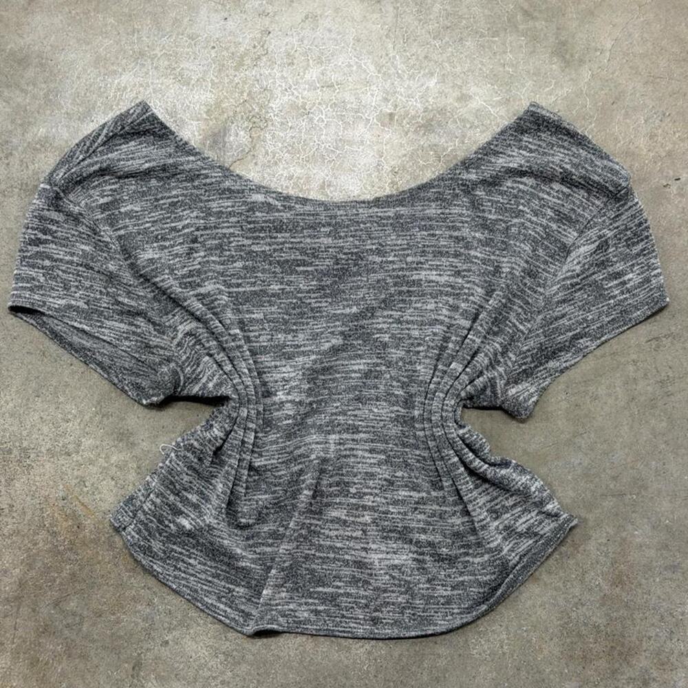 Vintage gray heather hollister crop top